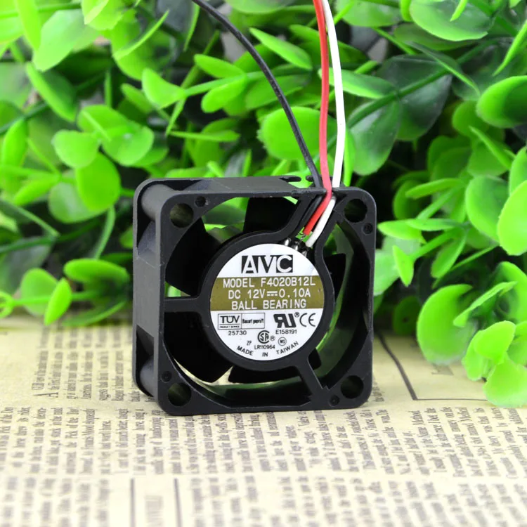 New original F4020B12L 12V 0.10A 4CM 4020 3-wire ball server fan