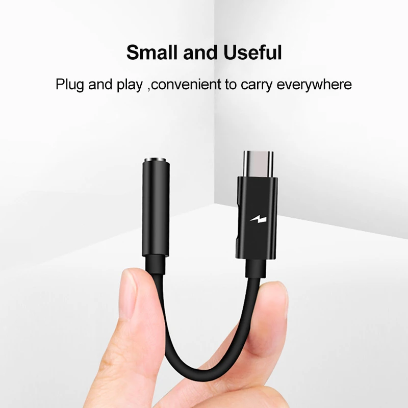 

USB C to Jack 3.5 Type C Cable Adapter For Huawei P20 Pro Xiaomi Mi 8 9 se Samsung Note USB Type C 3.5mm AUX Earphone Converter