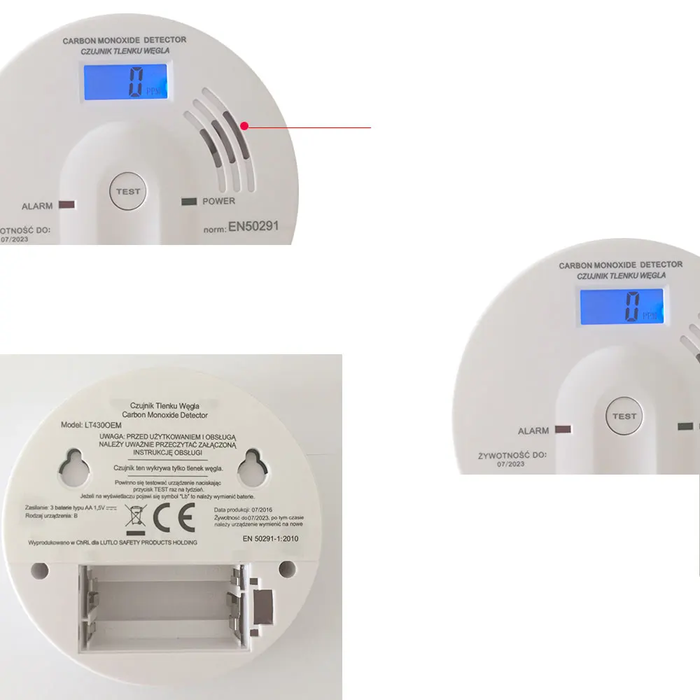 Carbon Monoxide Detector CO Sensor High Sensitive LCD Screen 85db Warning Alarm Upgrade 7 Yeas Lifetime Guarantee | Безопасность и