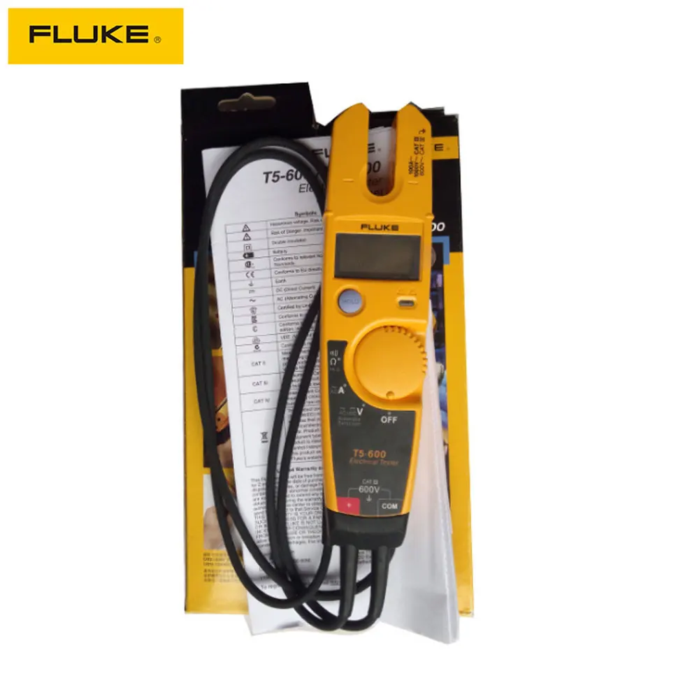 

FLUKE T5-600 Digital Clamp Meter T5-1000 Current and Voltage Continuity Electrical Tester Multimeter Electrician Tools