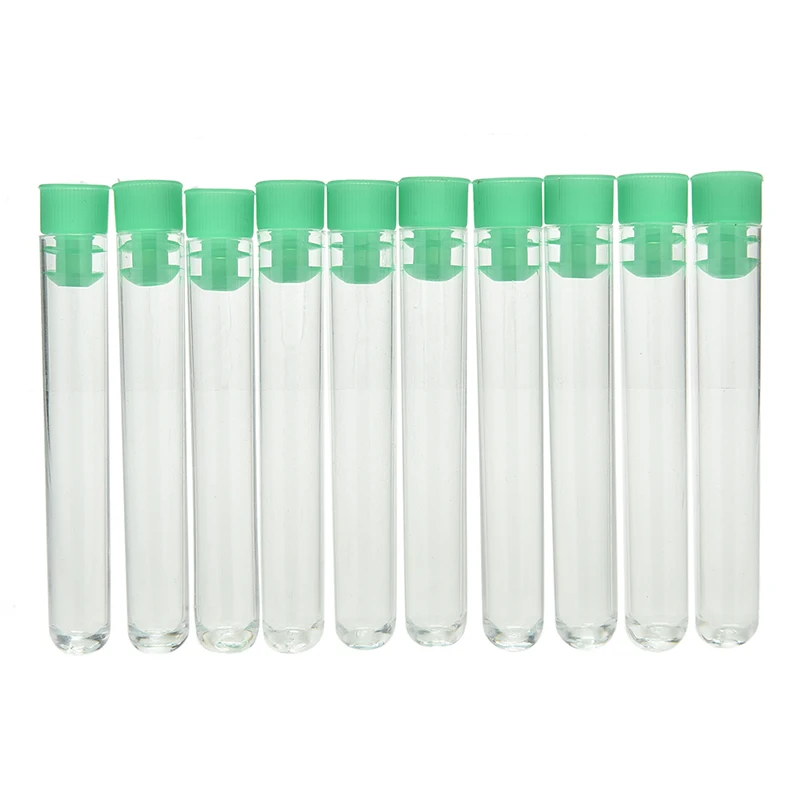 

Clear Plastic Test Tubes with Caps Stoppers-12x75mm 10PCS/SET