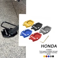 new motorcycle accessories kickstand foot side stand extension pad support plate for honda forza750 nss750 forza 750 nss 20 22