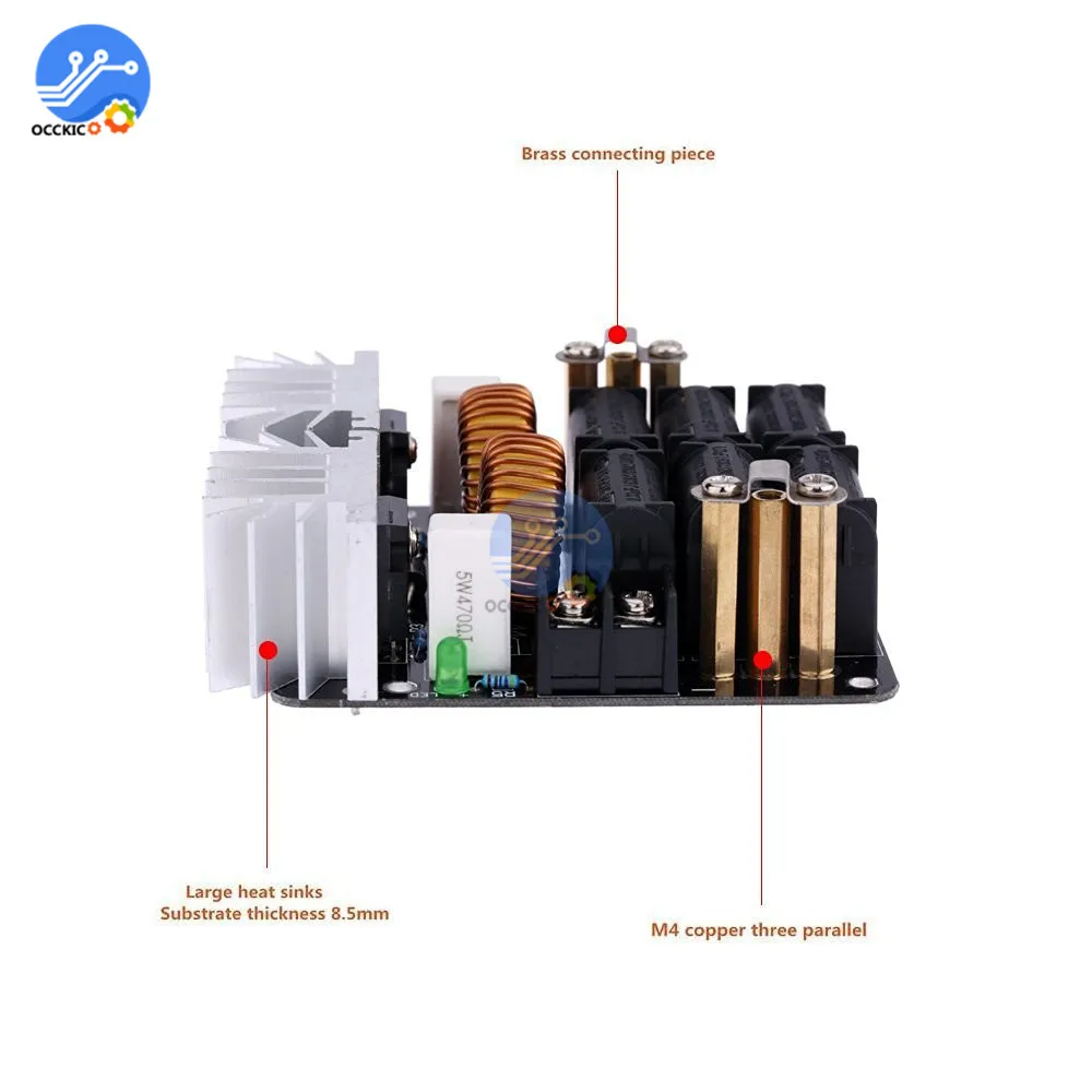 Высокая Мощность 20A 1000W ZVS низкое нулевой Напряжение индукционный нагрев Доска модуль постоянного тока 12 V-48 V Flyback драйвер нагреватель для DIY Высокое качество