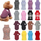 Зимняя одежда для собак, трикотажная одежда для домашних животных для маленьких и средних собак, свитер для щенков чихуахуа, милая Одежда для собак, свитер для собак