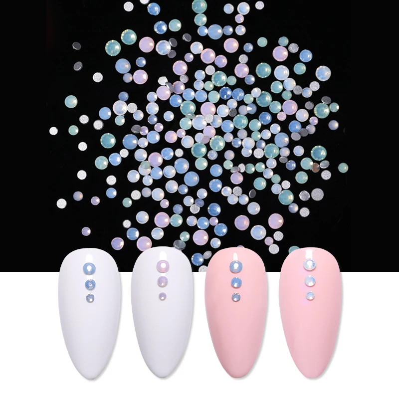 1g 3D ногтей опал стразы Многоразмерные х Смешанные блестящие Шпильки Красочные