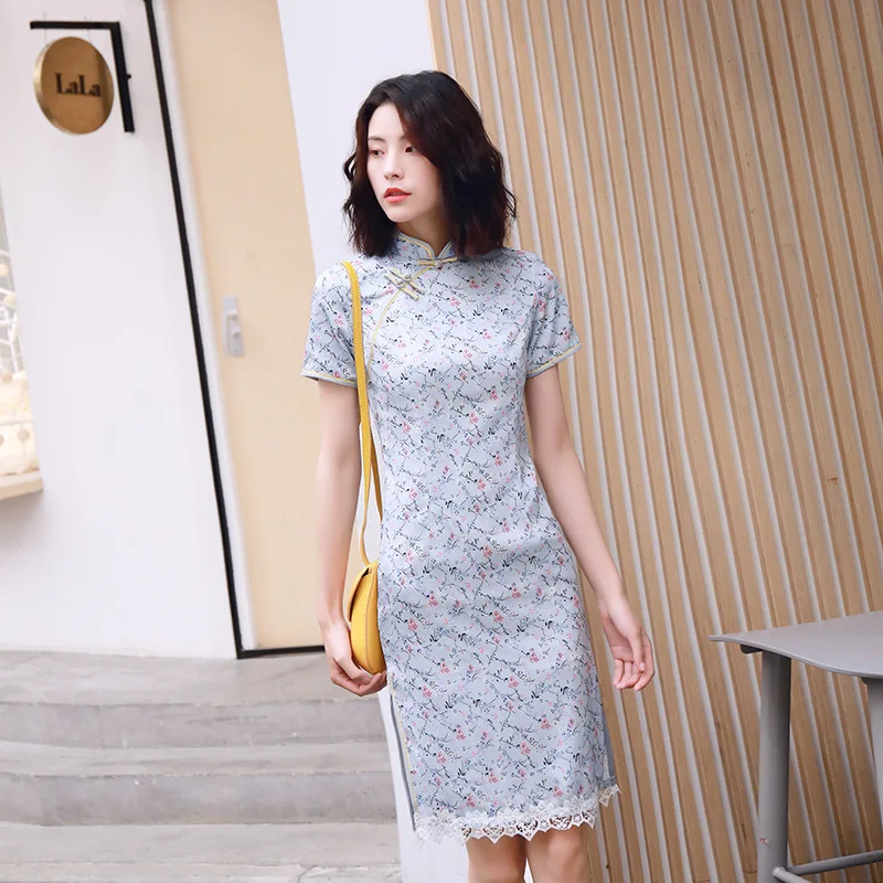 Традиционное китайское платье длинное вечернее платье cheongsam сексуальное свадебное кружевное платье qipao платье в восточном стиле облегающее готическое платье
