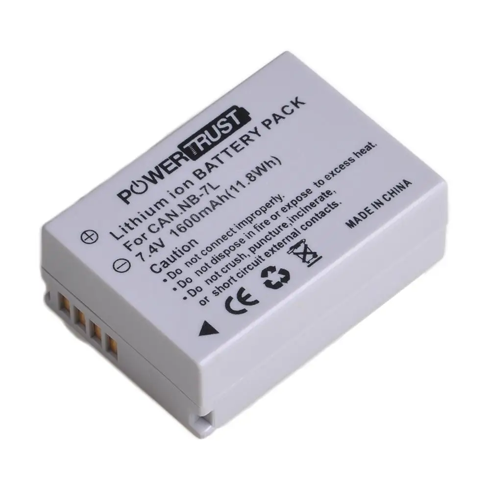 NB-7L NB7L 1600mAh аккумуляторная батарея и LED USB зарядное устройство для Canon PowerShot G10 G11 G12
