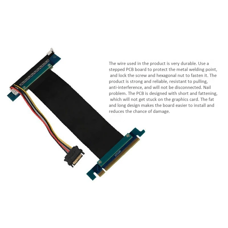 SQBTM-2 высокоскоростной стабильный удлинитель для карт Pcie 16X ie поддерживает карты