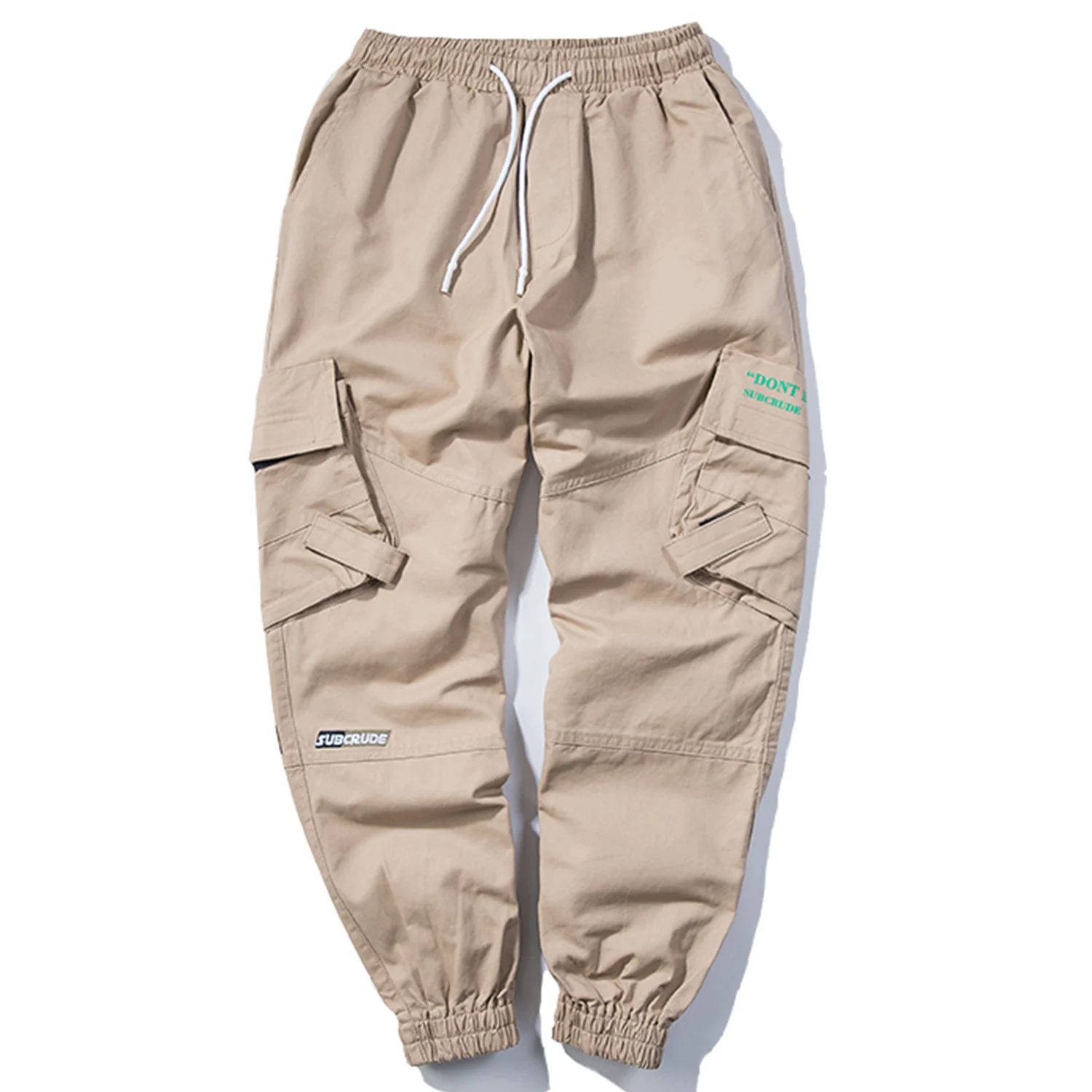 Брюки-карго мужские составного кроя с большими карманами повседневные Джоггеры