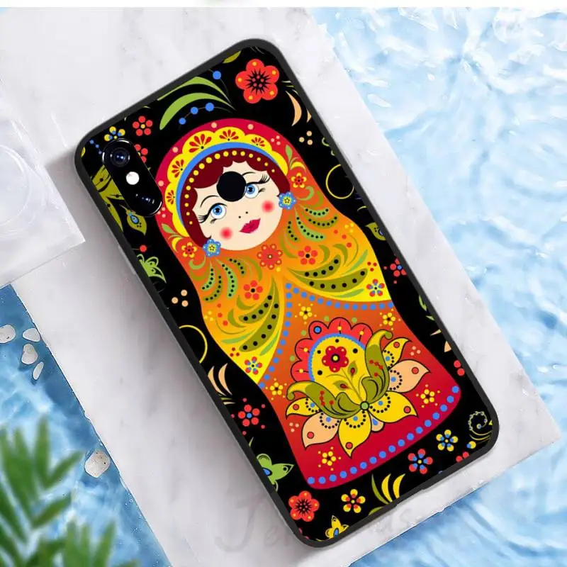 

Phone Case For Xiaomi Redmi 7 8 9t a3 9se k20 mi8 max3 lite 9 note 9s 10 pro Russian Colorful Matryoshka Patterns