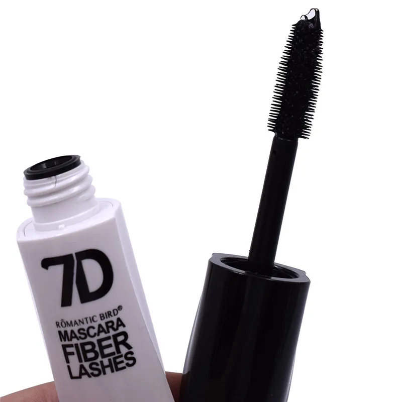Тушь для ресниц из натурального волокна 7D водостойкая Черная тушь Длинная