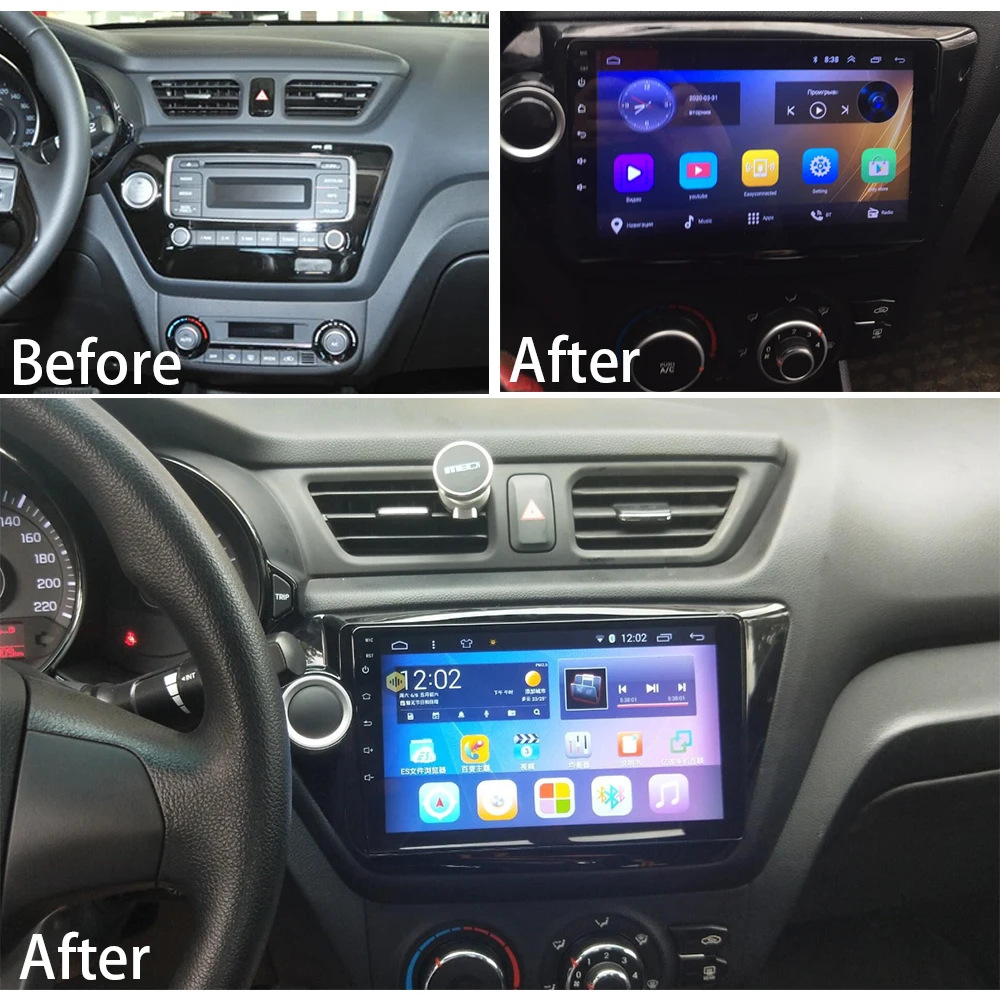 Автомобильный мультимедийный плеер стерео GPS DVD радио навигация Android экран для Kia