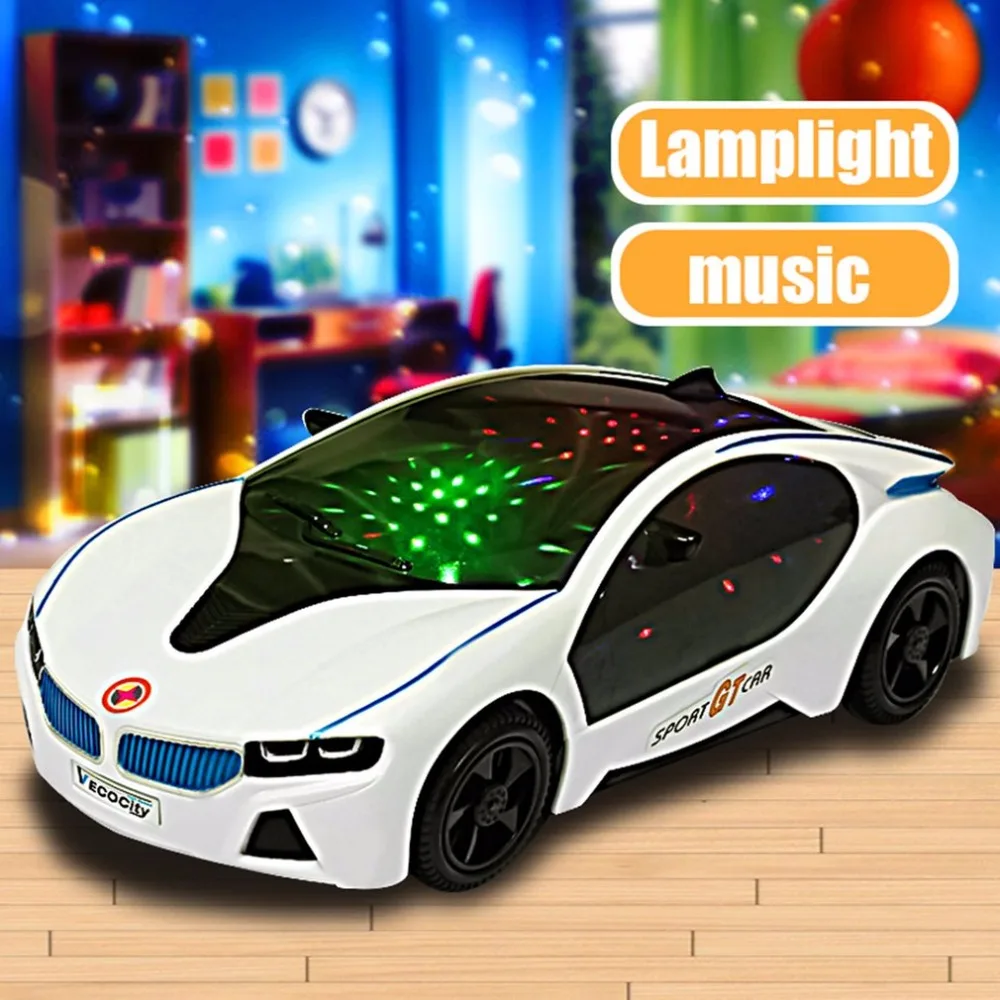

Super Cool Universal LED Light Music Electric Flashing Cars Children Kids Early Educational Car Toys Best Birthday Gift