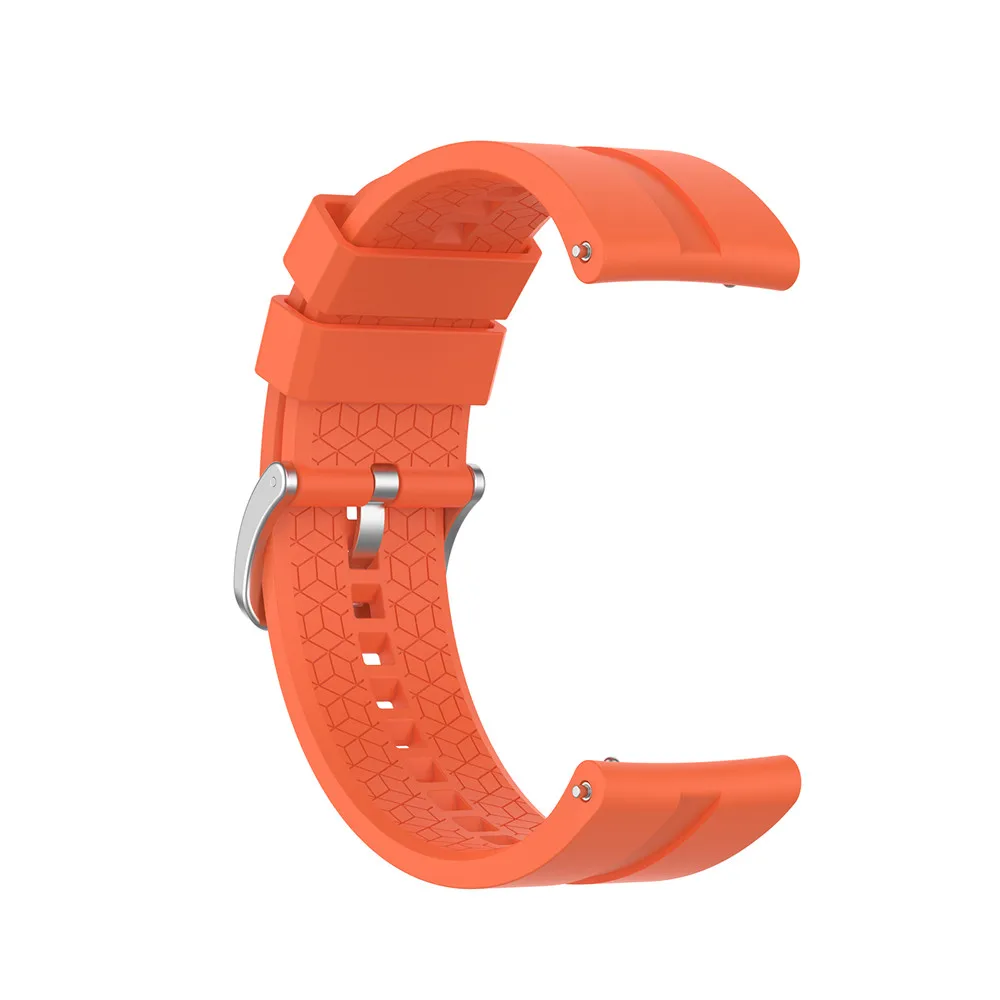 Orange Роскошный модный силиконовый браслет для huawei Watch GT 42 мм 46 мм/gear s3/Honor Watch волшебный спортивный браслет для ремешка часов - Цвет ремешка: Orange