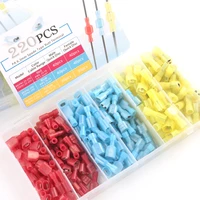 220pcs boxed butt crimp terminal nylon insulated spadebullet type electrical male female wire connector terminals splicing kit