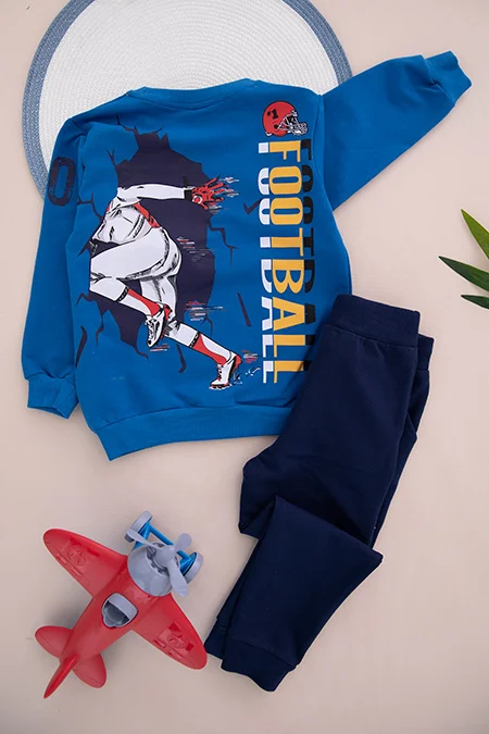 

SB Boy Printed Sweat Suit Cute Sports Daily Sweet Winter Comfortable Long Sleeve Sweat