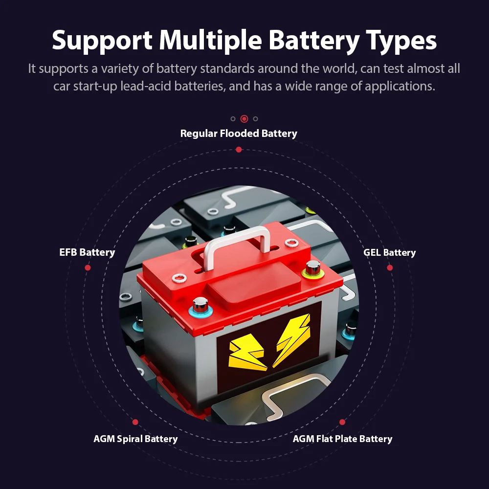 Тестер заряда автомобильных аккумуляторов KINGBOLEN BM560 6 в 12 В |