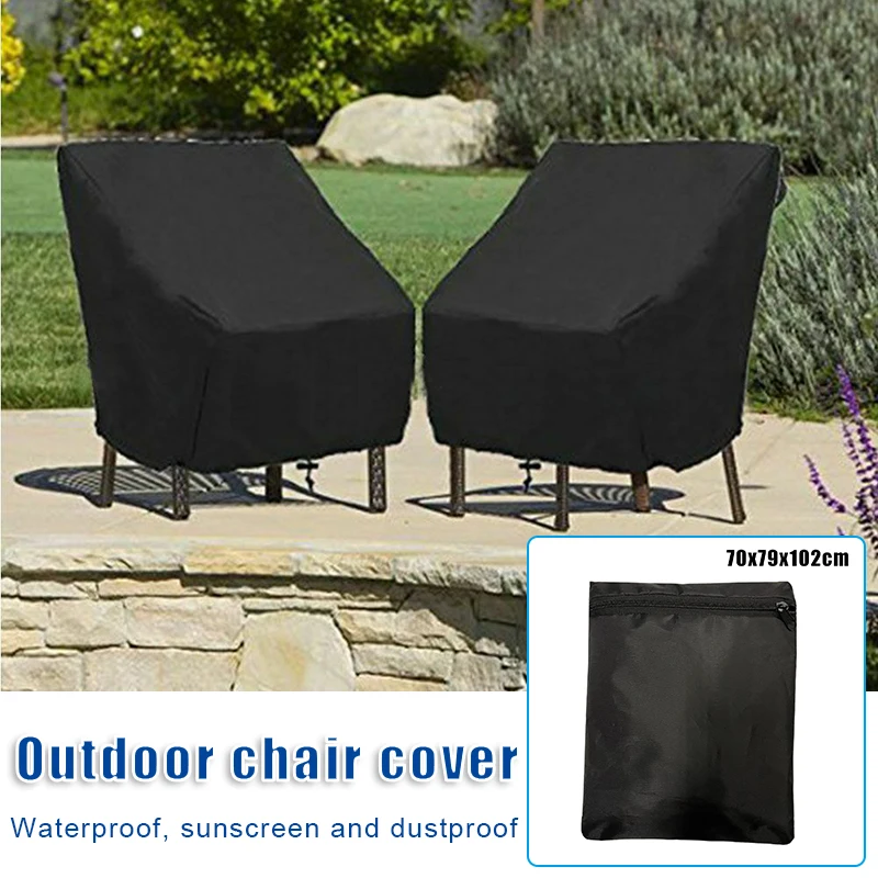 

Чехол на стул для сада, улицы, водонепроницаемый, солнцезащитный, пыленепроницаемый, для террасы, садовый защитный чехол PSEN999
