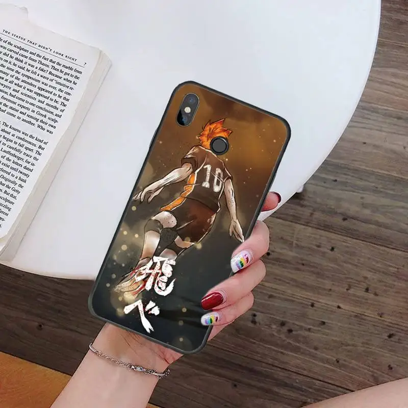 

Haikyuu Hinata Japanese anime volleyball Phone Case For Xiaomi Redmi note 7 8 9 t k30 max3 9 s 10 pro lite