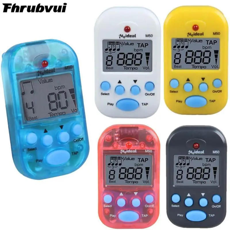 

M50 Mini Professional LCD Clip-on Digital Tuner Metronome for Guitar Piano