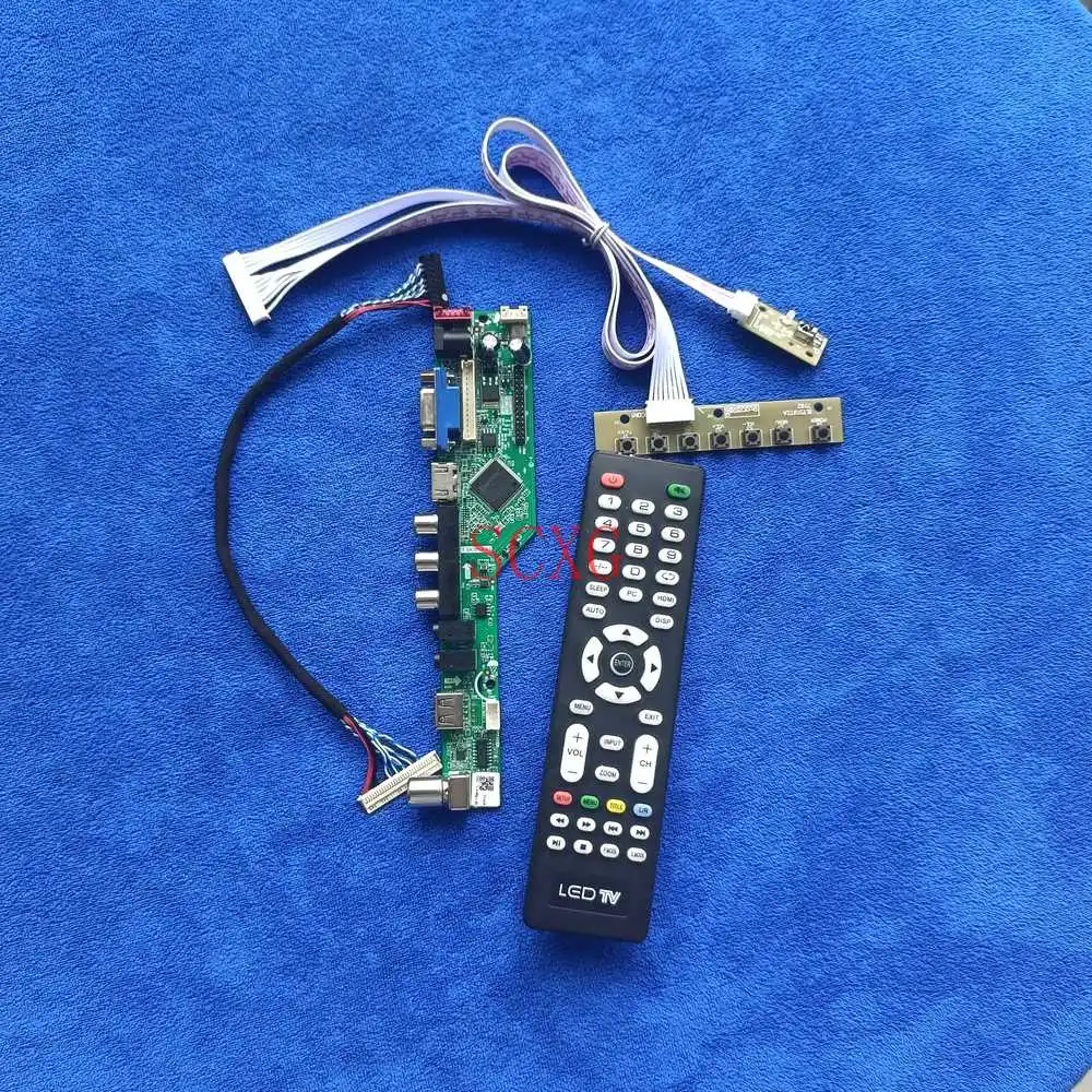 

Плата контроллера аналогового светодиодный ла светодиода/ЖК матричного привода 1280*800 VGA USB AV HDMI совместимый комплект LVDS 30 Pin Fit LP121WX3/LTN121AT07