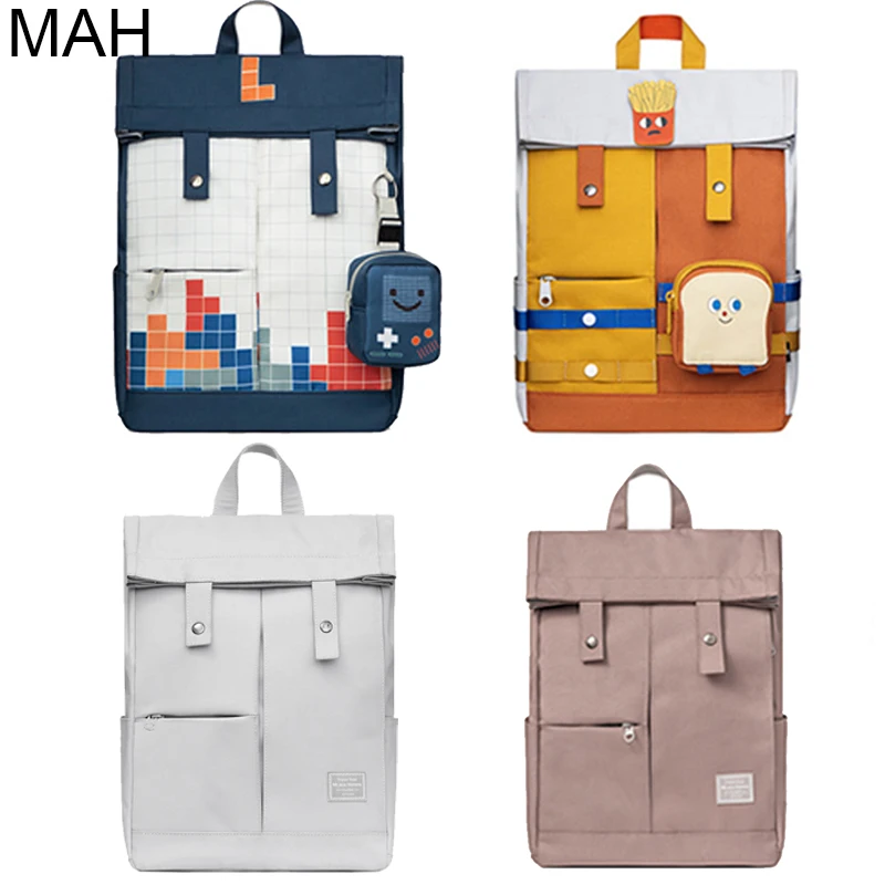 gray college laptop backpack women waterproof large knapsack men unisex computer bag boy school backpack for girl free global shipping