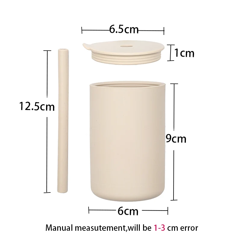 

BPA Free Drinking Cup Edible Pediatric Leakproof Portable Salad Pudding Milk Water Collapsible Silicone Cup Lids Training Baby M