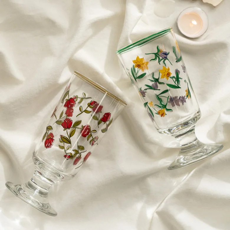 

Приближается весна! Французский романтический бокал в стиле ретро с розами, бокал с тюльпаном, бокал для красного вина