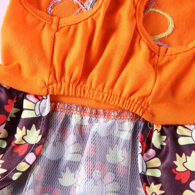 Платье для косплея с принтом животных на Хэллоуин индейка смешной мультяшный