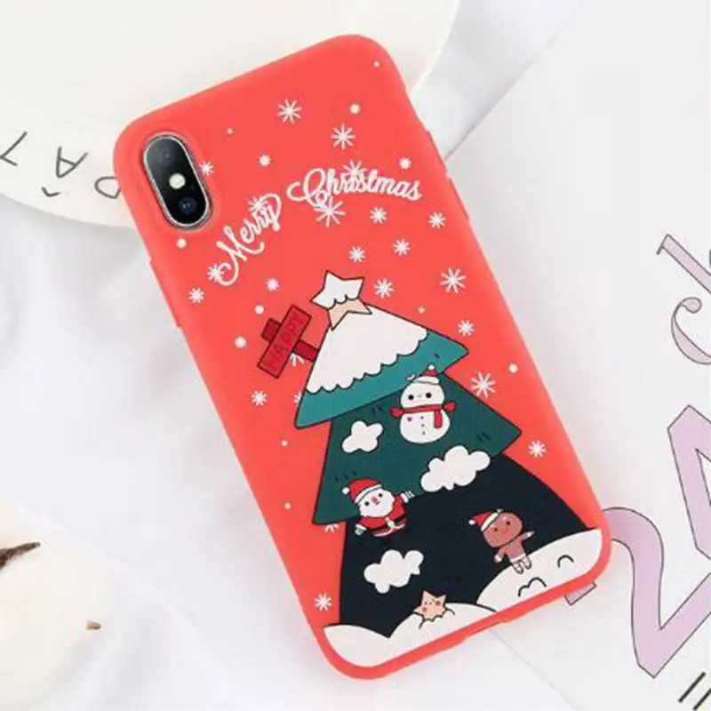 Счастливого Рождества Телефон чехол для iPhone X XR XS Max 8 7 Plus 6 6s 5S в