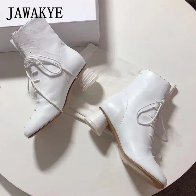 Женские ботильоны на высоком каблуке модельные короткие ботинки из натуральной