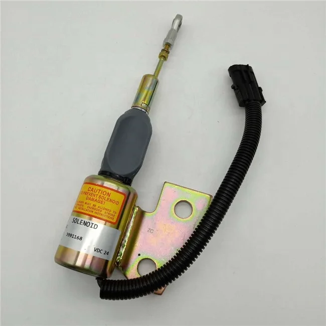 

3991168 Fuel Shutoff Solenoid 24V 3991168 Stop Solenoid For R130 Excavator