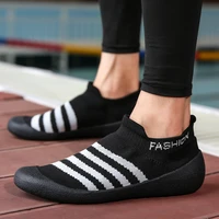 summer mens beach aqua shoes indoor gym mesh sneakers swimming sport water footwear slip on barefoot sock sandal women fitness
