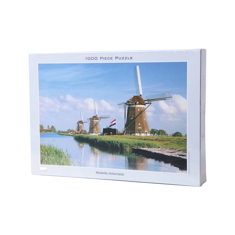 1000 штук голландских пейзажей головоломки для взрослых детей фокусируется на