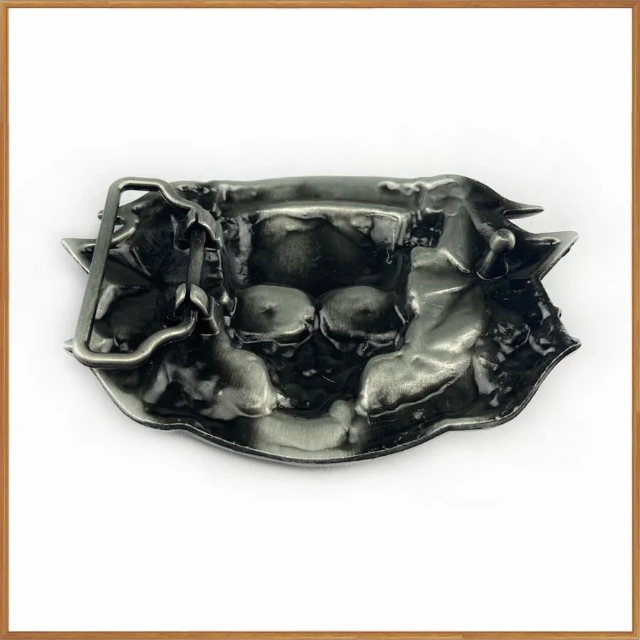 Пряжка для ремня из цинкового сплава с черепом на удачу 13 ковбойская Подарочная