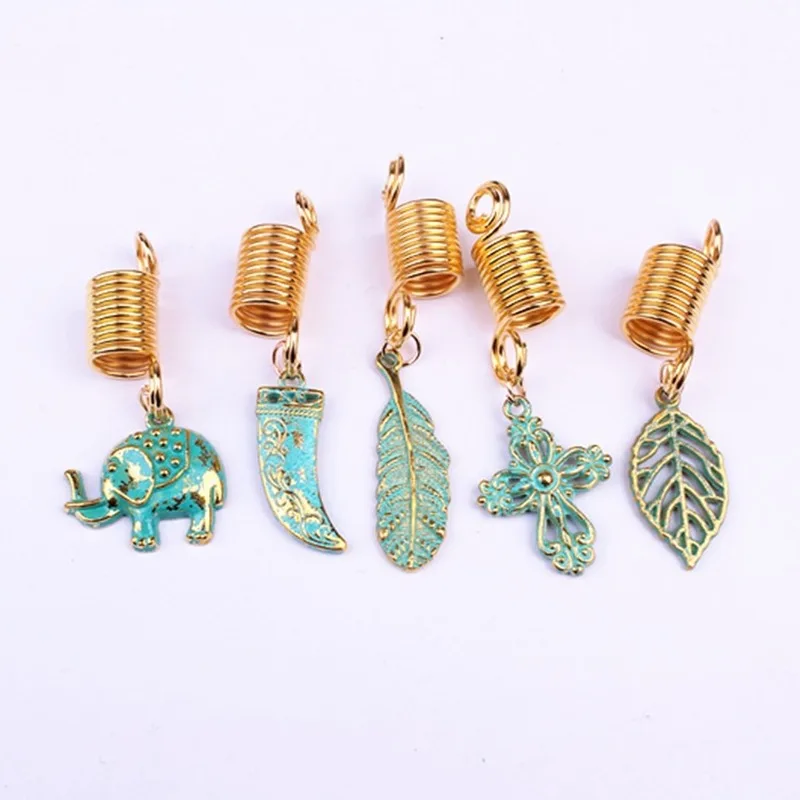 Украшения для волос сделай сам из ракушек 5 шт./упак. золотых 8 видов стилей шт.