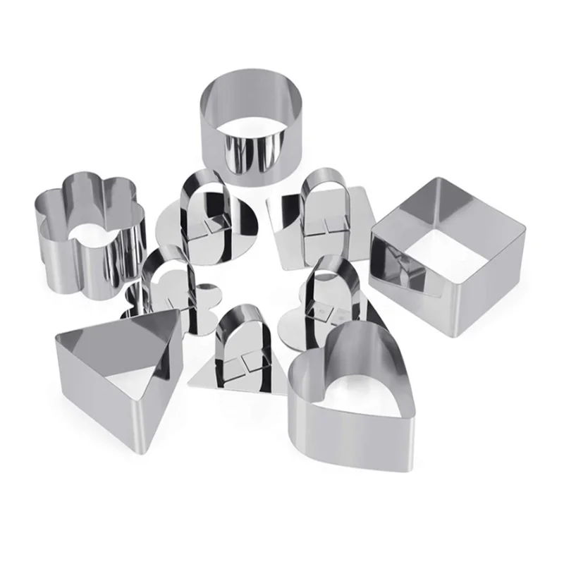 

3-inch Mousse Mold Baking Accessories Stainless Steel Cookie Printing Cake Decorating Tools Cookie Cutter Pastry Tools Baking.8z