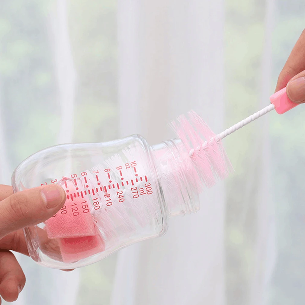 

7Pcs/set Bottle Sponge Cleaning Brush Tools Straw Brush Set Feeding Bottle Sponge Brush Children's Bottle Cleaning Tool