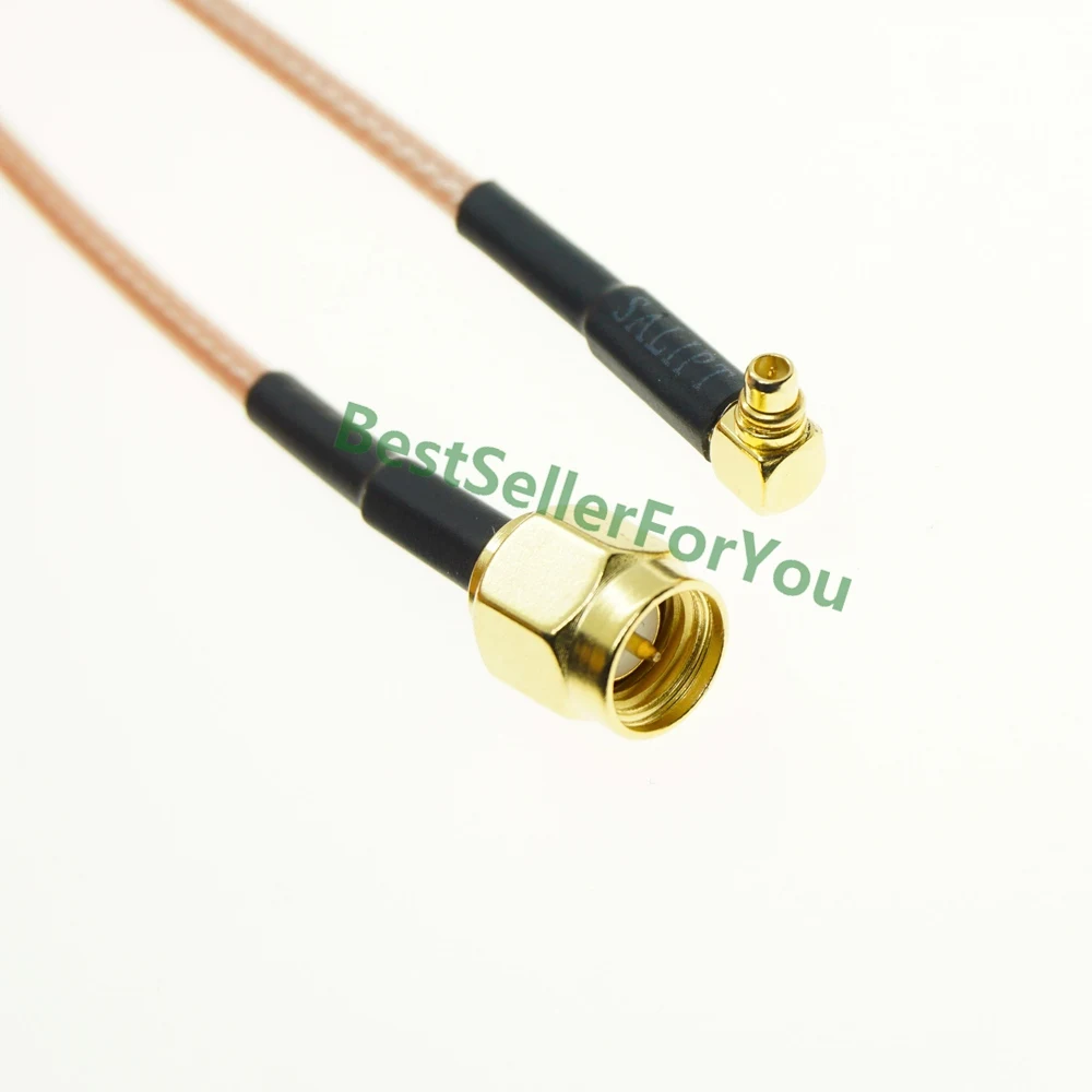 

SMA Male To MMCX Male Right Angle RA PLUG RG316 Pigtail Cable RF Coaxial Cable