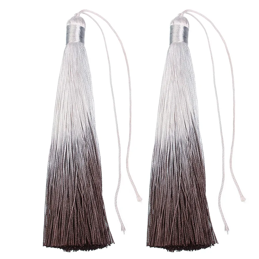 

4pcs Gradient Long Tassel Fringe 130mm fit Necklace Pendant Bracelet Dangle Earring Tassel Charms for DIY Jewelry Making Finding