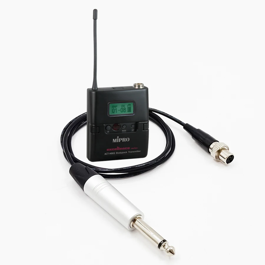 Инструмент бас гитара аудио кабель Для mipro поясной карманный передатчик