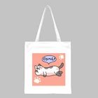 Вместительная милая сумка-шоппер с милым котом, холщовая прочная сумка-тоут с принтом, Модная Складная практичная ежедневная дорожная сумка