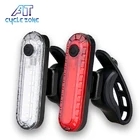 Задсветильник онарь для велосипеда, светодиодный, 4 режима, перезаряжаемый через Usb, 2 шт.