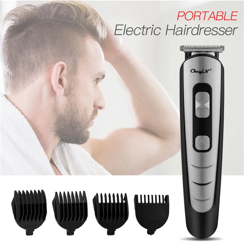 

Professional Electric Hair Clipper Barber Shop Household Men Child Adjustable Ceramic Blade Low Noise Beard Trimmer Haircut Tool