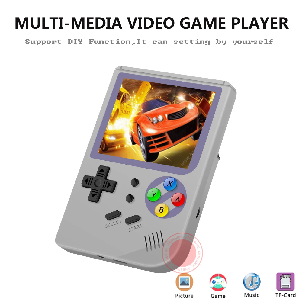 ANBERNIC 3-дюймовый Видеоигра портативная игровая консоль 64 bit retro FC игровая приставка PS 1 игровая приставка RG 300 16G+32G 3000 ретро Игры консоль игра