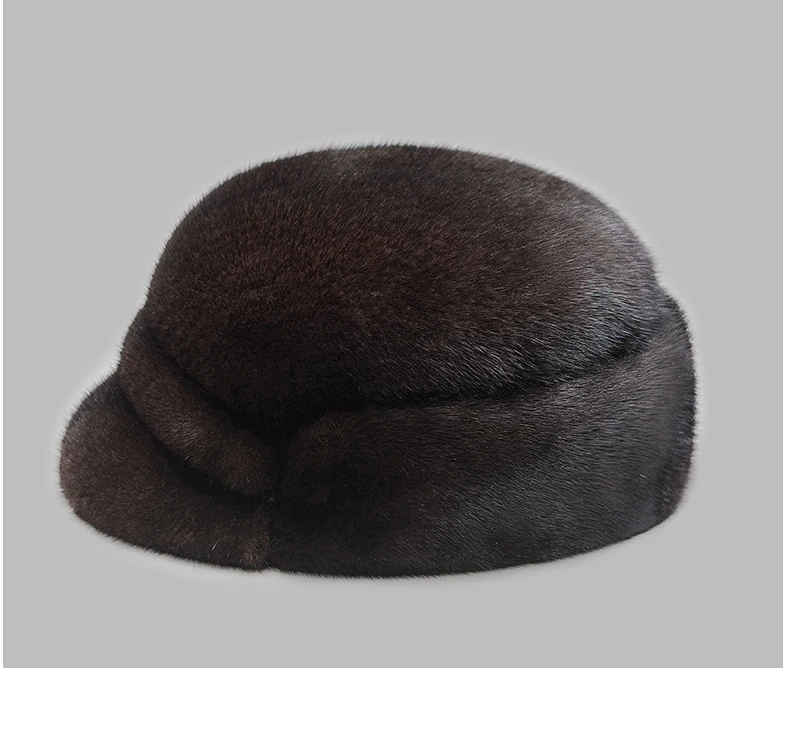 Бесплатная доставка новая шапка из натурального меха норки с вискозами Мужская