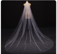 soft tulle fingertip length wedding veil