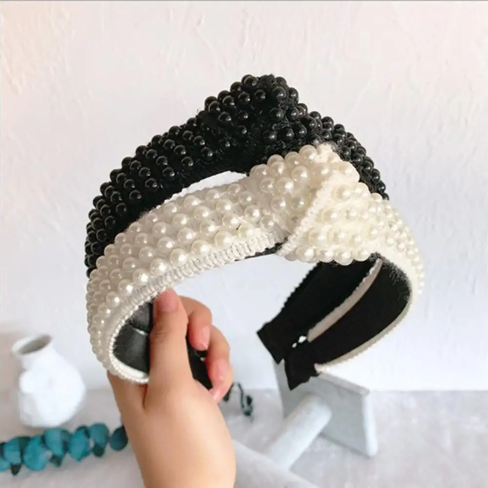 1Pcs Women's Headband Pearl Hairband Flower Lace Accessories Wild Girl Gift Suitable for Any Occasion |