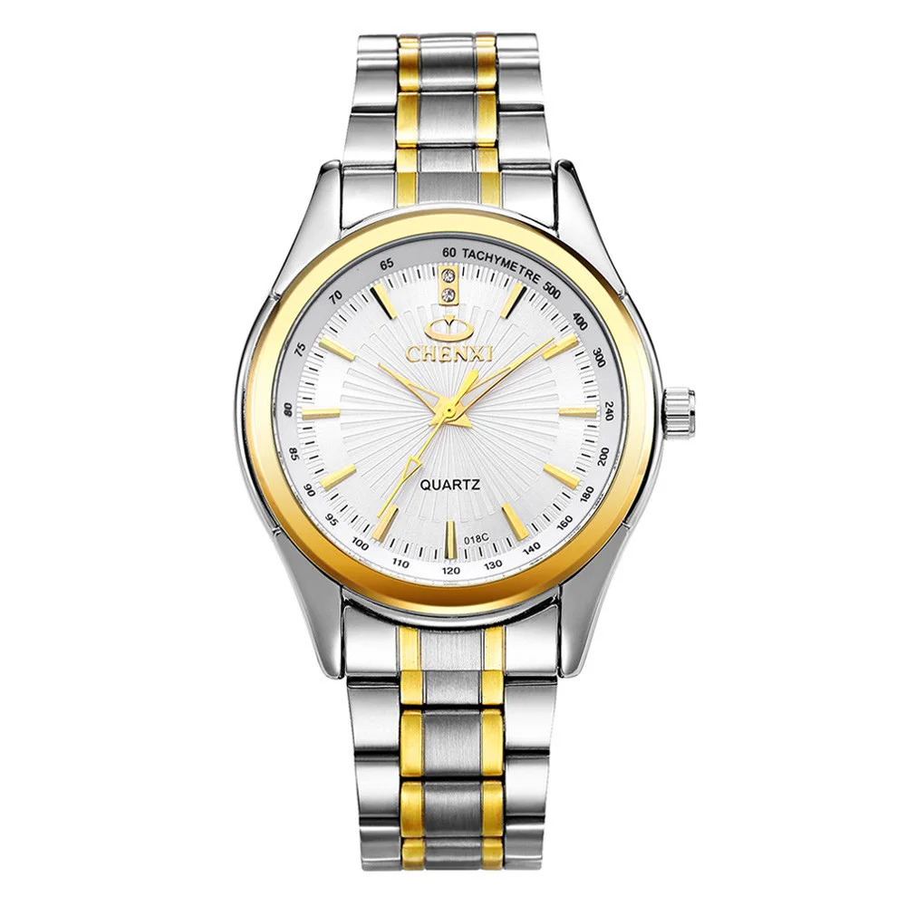 Часы наручные CHENXI Мужские кварцевые роскошные брендовые водонепроницаемые в