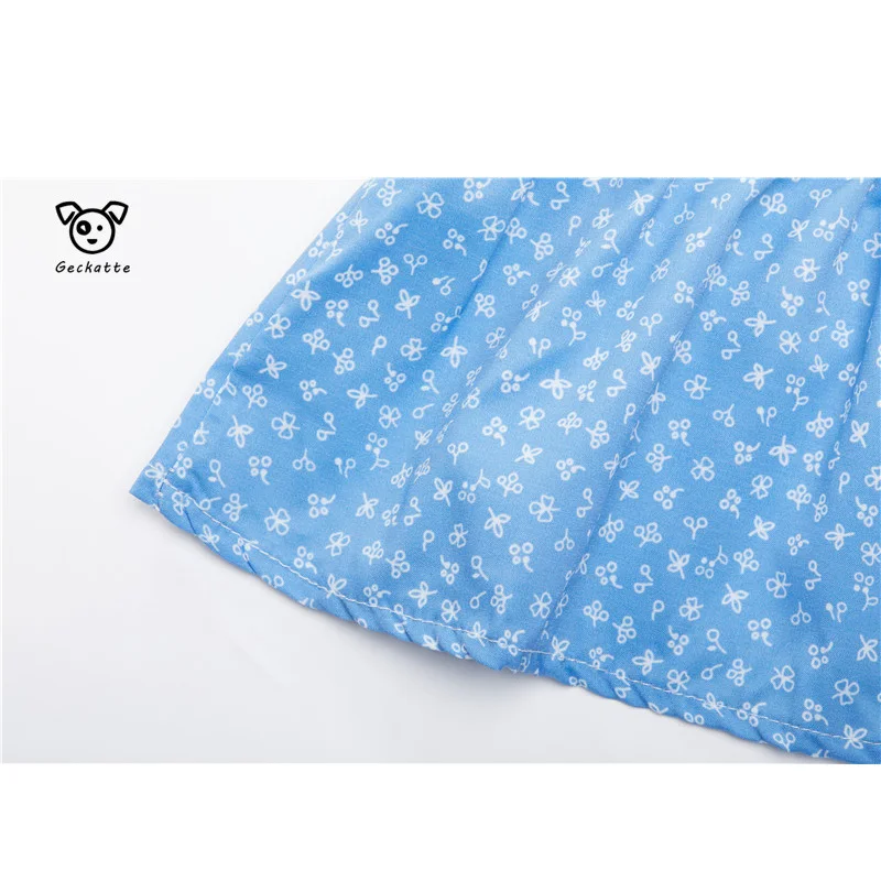 Geckatte/Новые Детские платья для девочек летнее платье одежда маленьких принцессы с